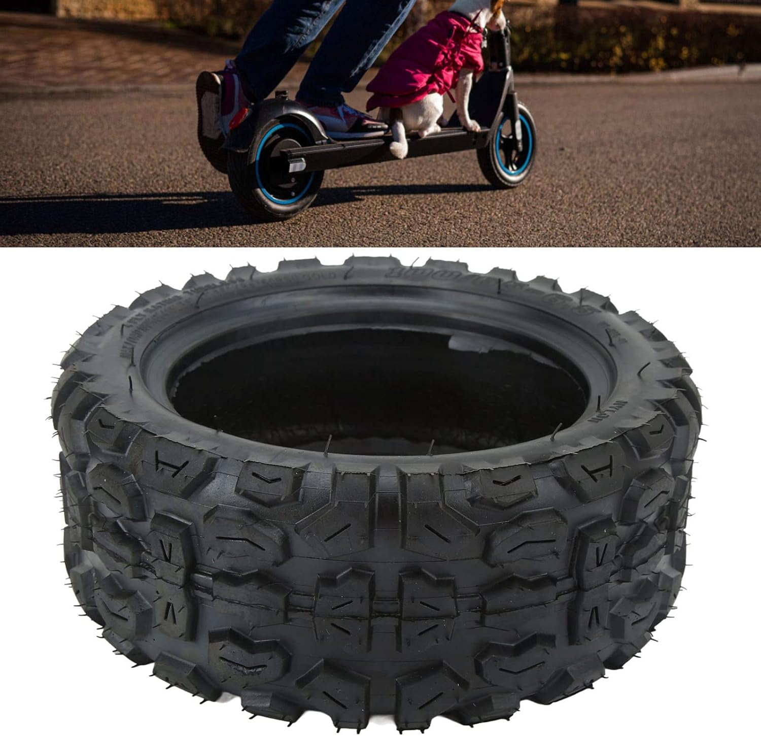 Electric Scooter Tire, 100/65-6.5 Silent OffRoad Vacuum Tire for Replacement