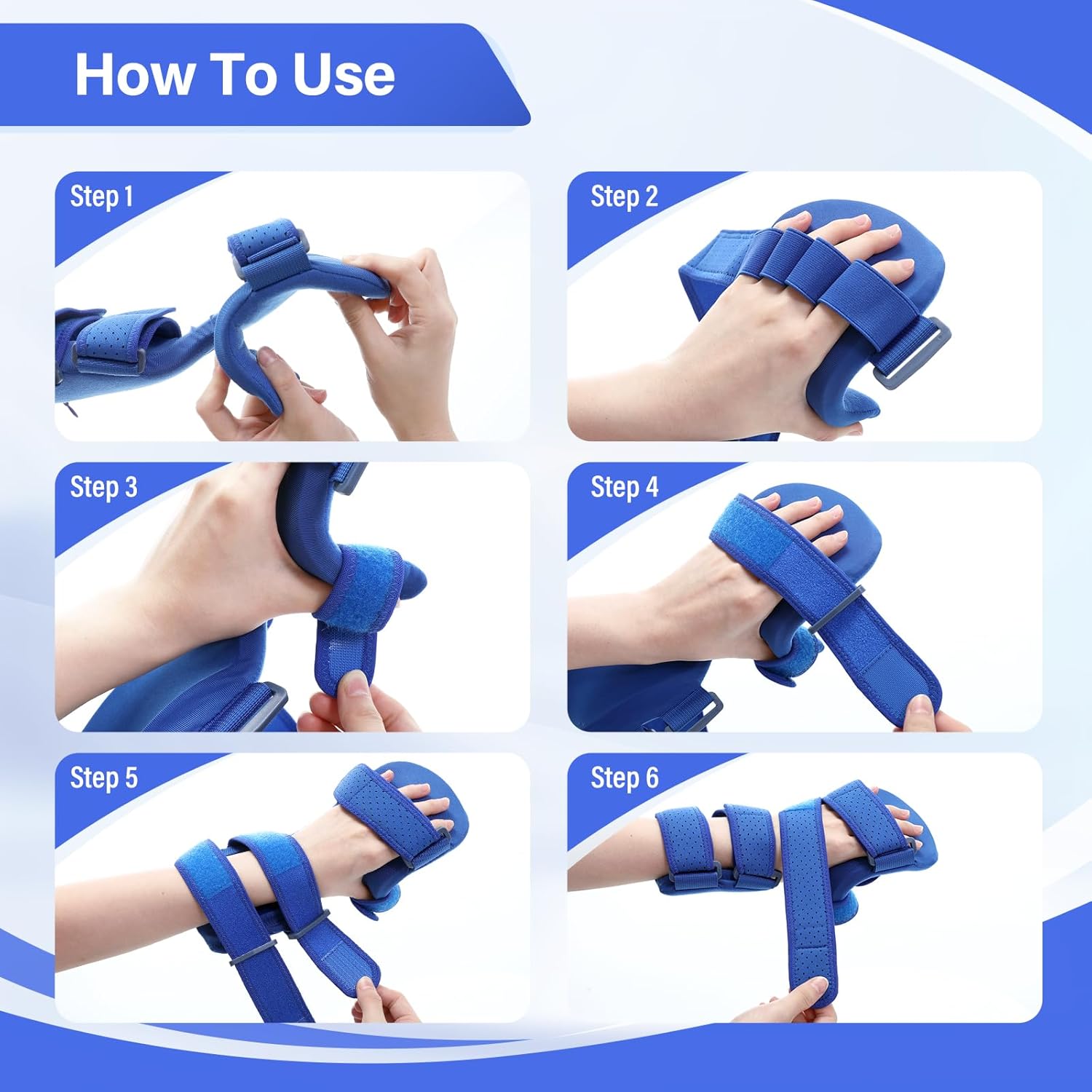 TYYIHUA Resting Hand Splint, Stroke Hand Therapy Equipment, Hand Brace with Finger Support for Stroke Recovery Patients, Carpal Tunnel Syndrome, Arthritis, Tendinitis, Metacarpal Breaks