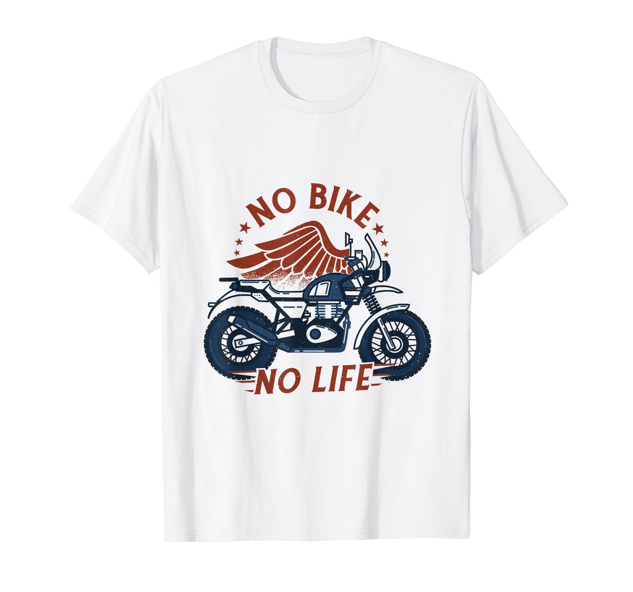 Amazon | バイク 面白tシャツ No Bike No Life メンズ オートバイ