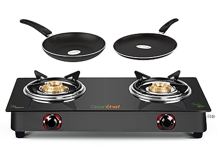 greenchef ebony glass manual gas stove