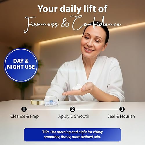 Miniatura 5 de Dr. Denese SkinScience - Cuello de triple resistencia a las arrugas, más firme, cuello firme con tecnología mejorada de péptidos, retinol, colágeno