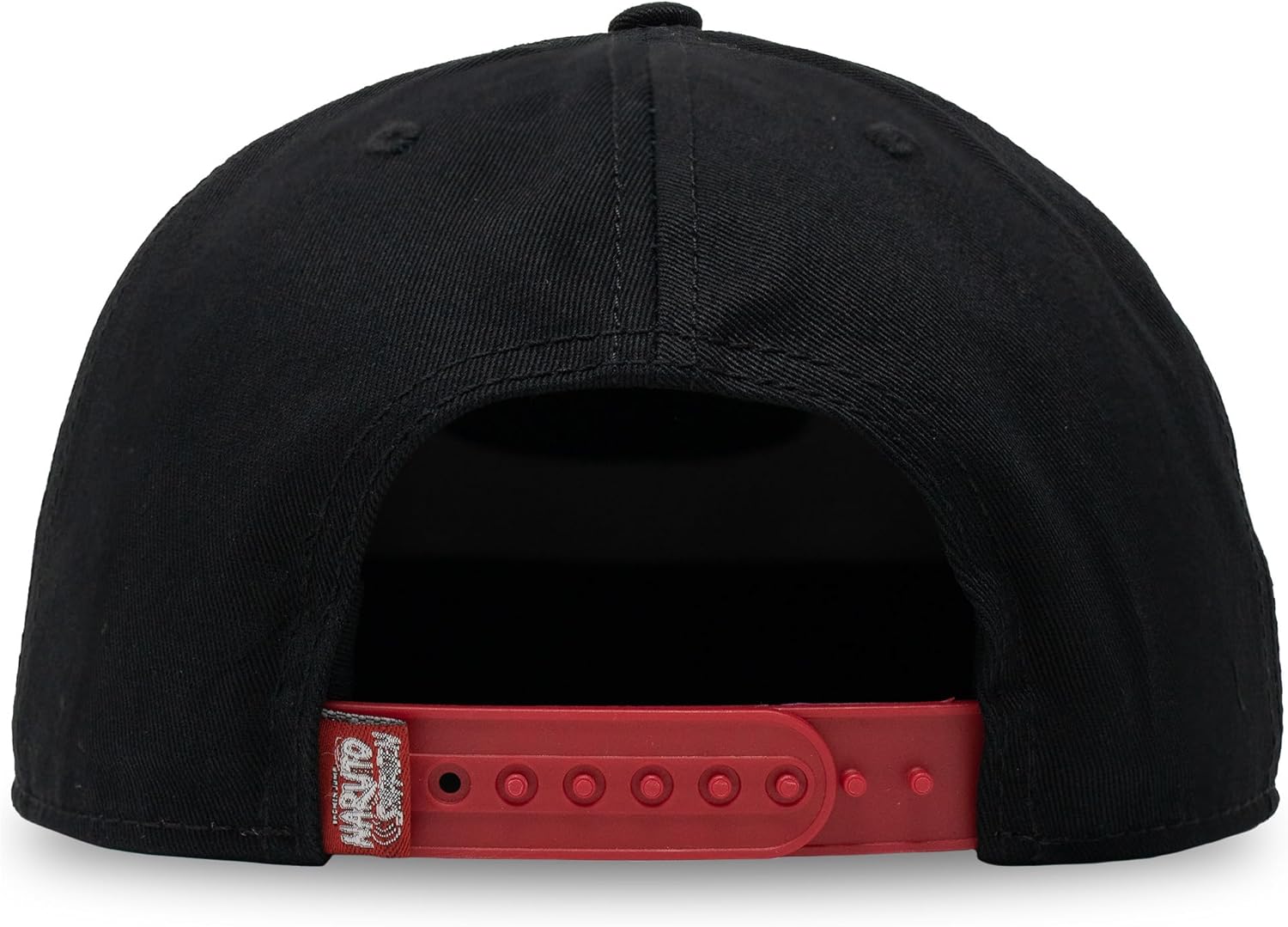 Ripple Junction Naruto Shippuden Adult Unisex Akatsuki Kanji Ring Flat Bill Snapback Hat Black/Red - Image 4