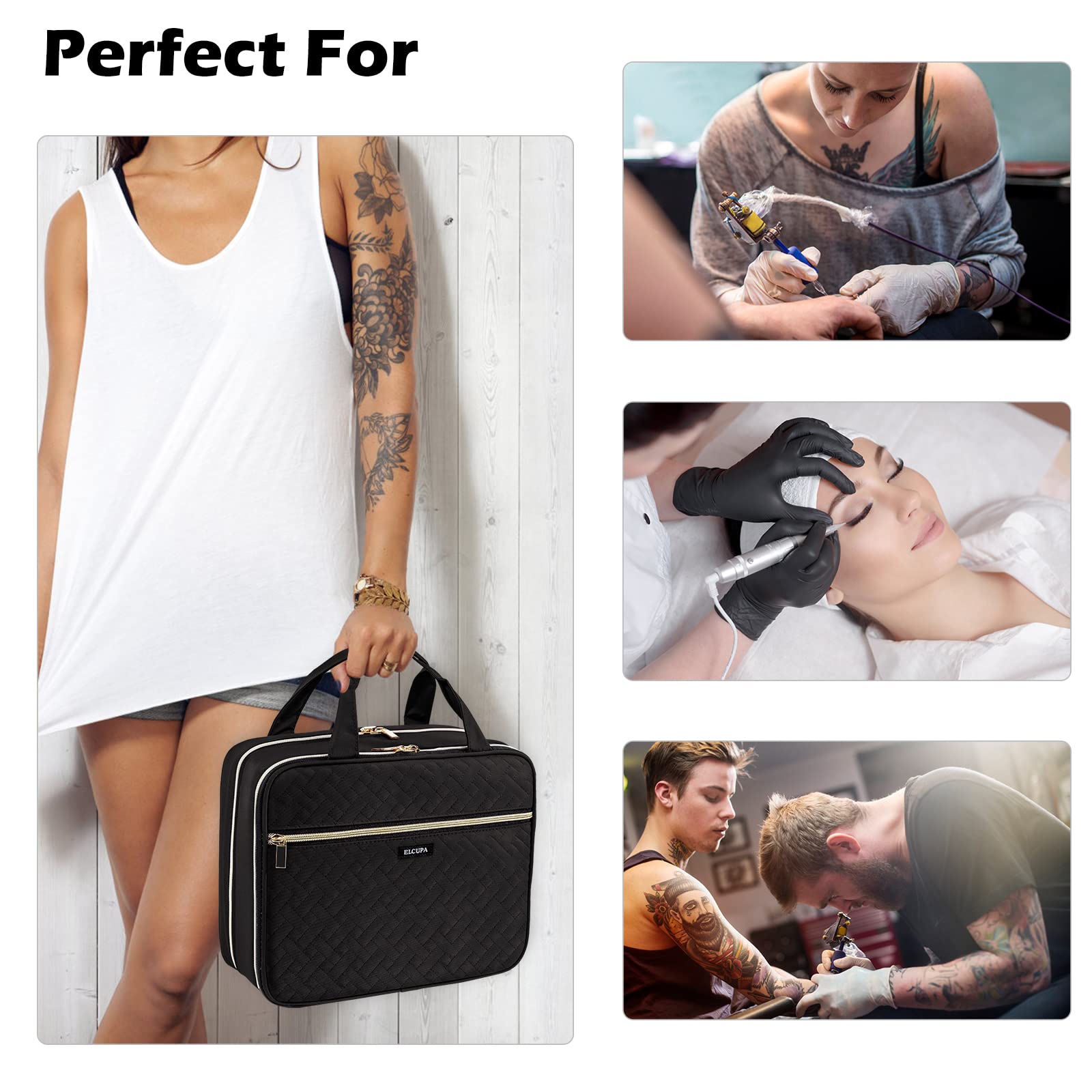 Estuche De Transporte Y Organizador Para Tatuajes Portátil Color
