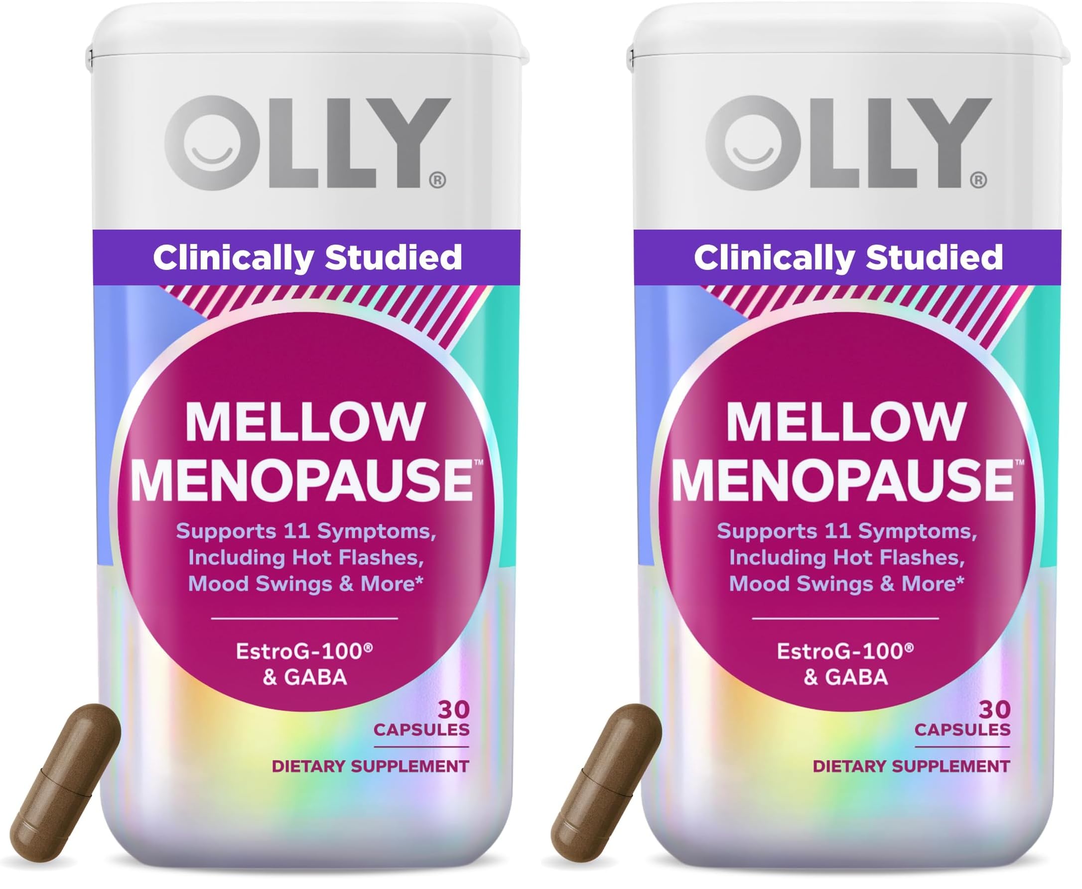 OLLY Mellow Menopause Supplements, Supports 11 Symptoms* - 30 Count — Amazon image 9