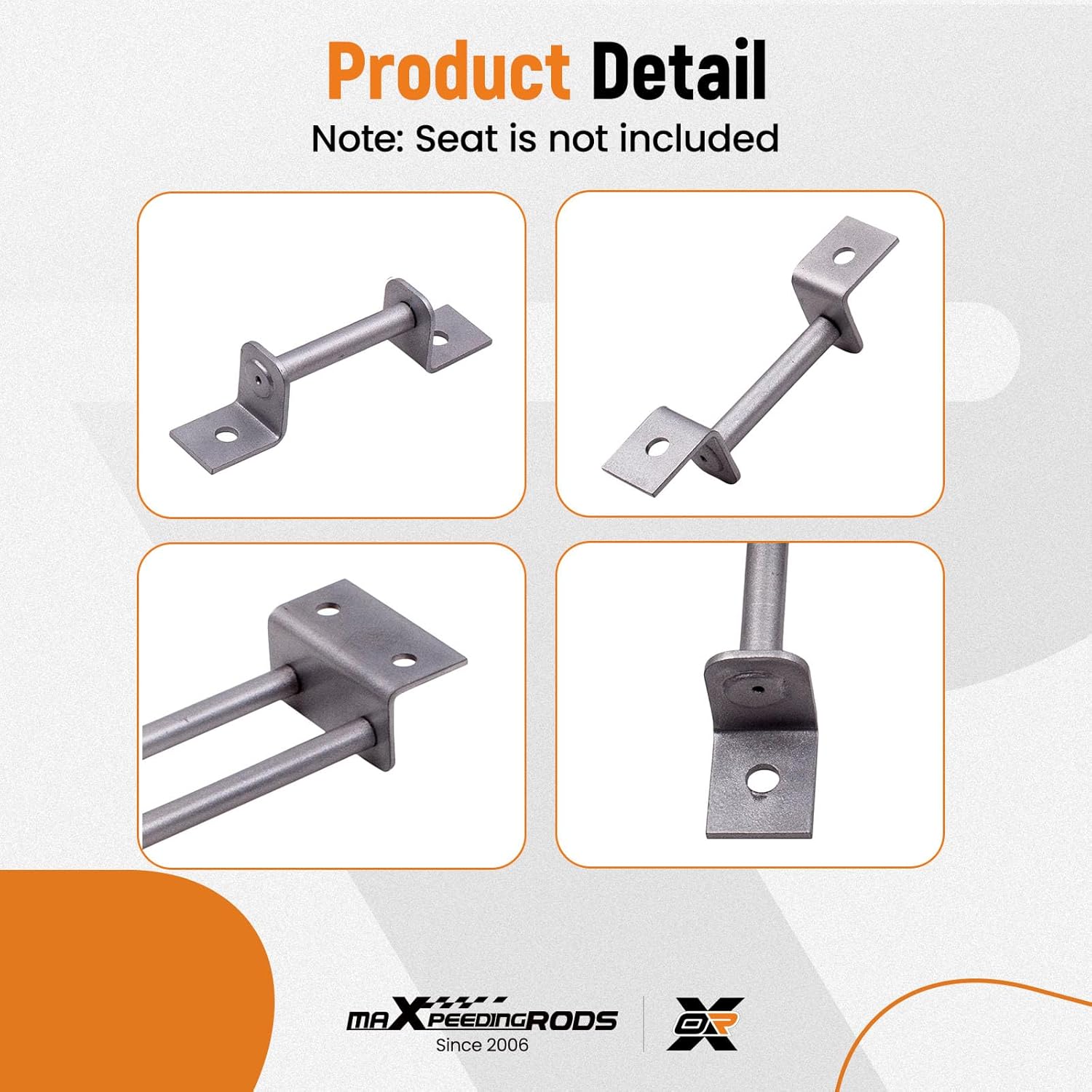 maXpeedingrods 3rd Row Seat Brackets with Strikers and Bolts for Chevrolet Tahoe for GMC 2000-2014