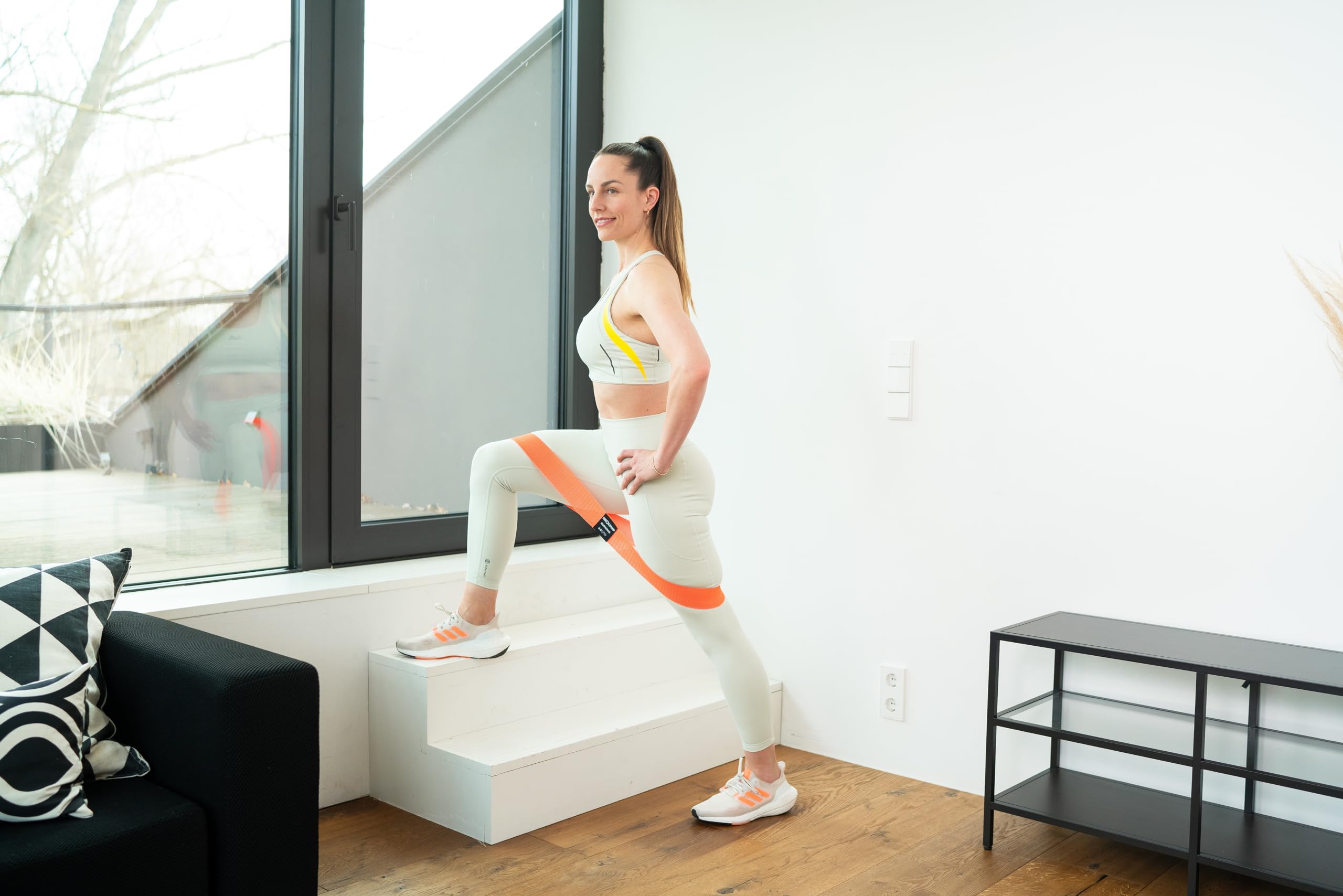 NEOLYMP Kurze Fitnessbänder Stoff mit Fitness Traningsprogramm E-Book - waschbare Resistance Bands, Widerstandsbänder Krafttraining, Booty Band, Gymnastikband, Fitnessband, Trainingsbänder