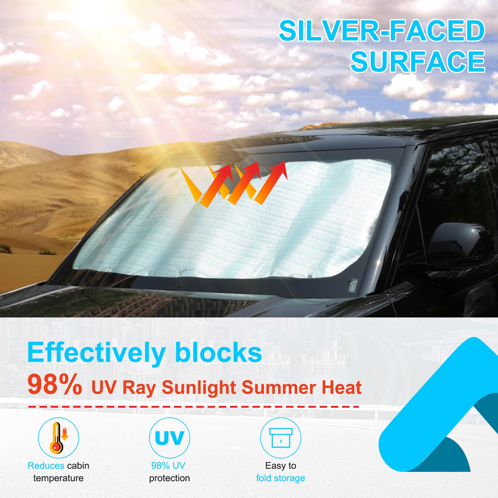 RANGE ROVER SPORT 純正サンシェード 収納袋付き Amazon.com: Windshield Sunshade Compatible with Range Rover