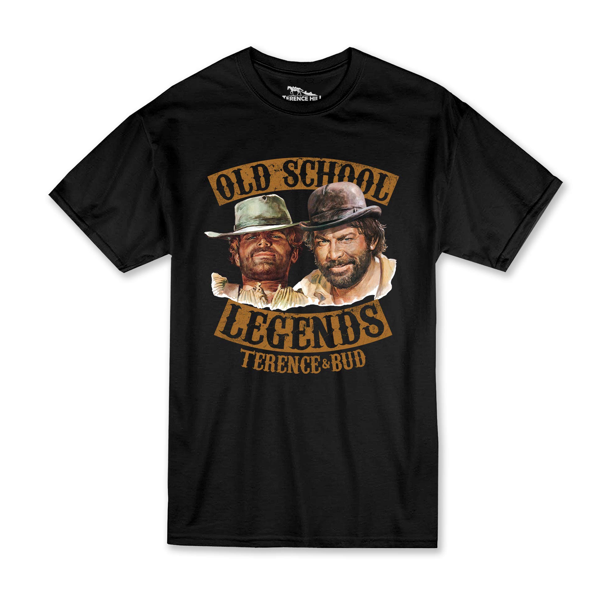 Terence Hill Bud Spencer Old School Legends Terence & Bud (Black) - Black - Large