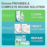 Vista 9 de Dimora - Apósito de espuma de silicona impermeables con borde adhesivo, superabsorbentes y transpirables para el cuidado de heridas para pieles