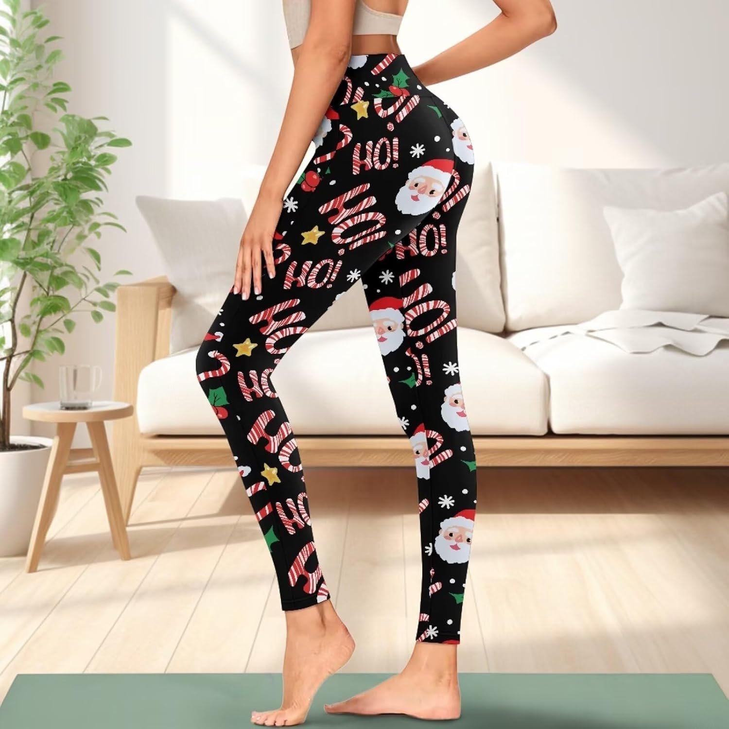 AFPANQZ Leggings with Pockets Women High Waisted Casual Butt Lift Leggings for Winter Fall Gym Yoga Fitness Workout Pants - Image 3