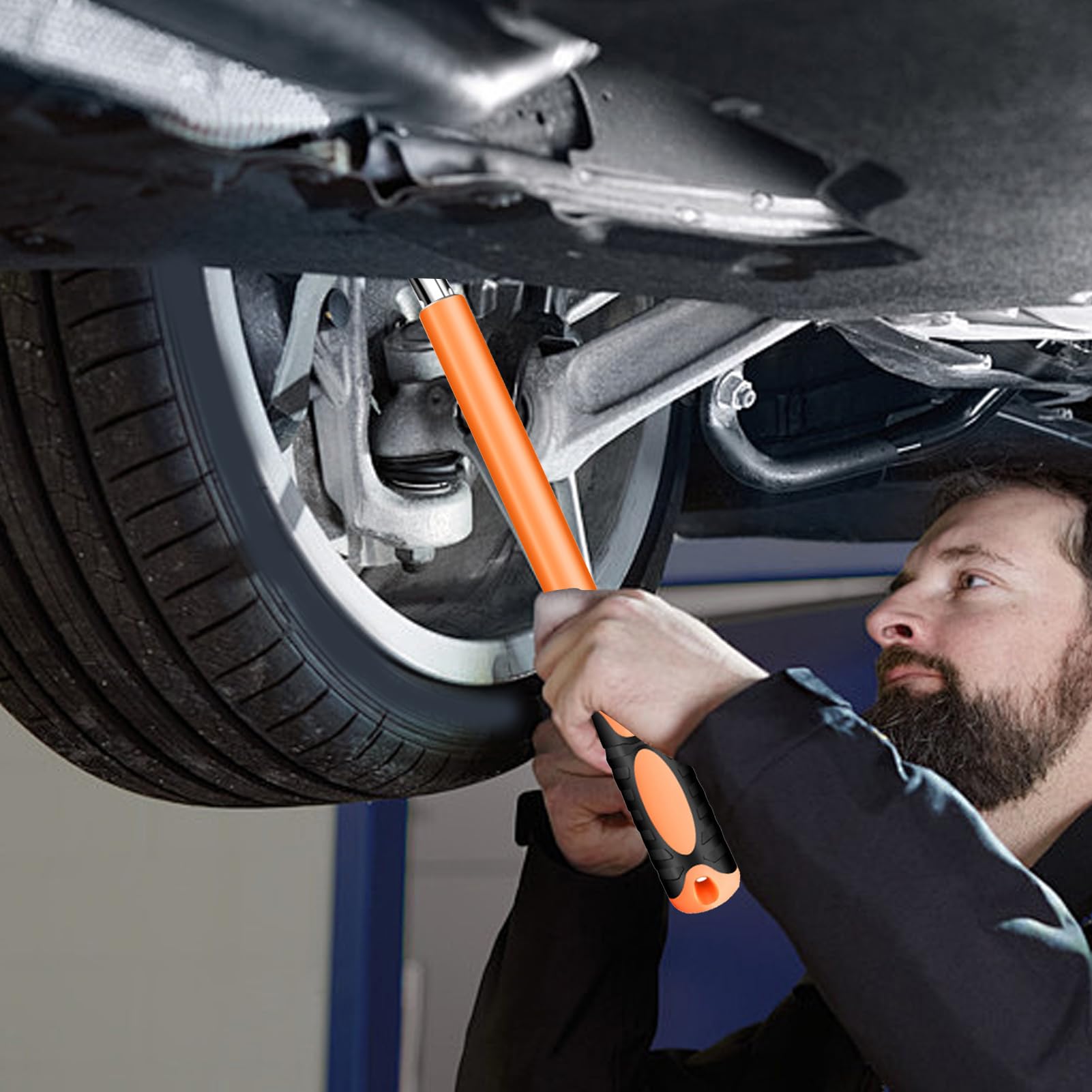 Teleskop-Radschlüssel, ausziehbarer Radmuttern-Entferner, Schlüssel | Reifenreparaturwerkzeuge, professionelle Autoreifen-Reparaturschlüssel, Radmutter-Entferner, Heavy Duty