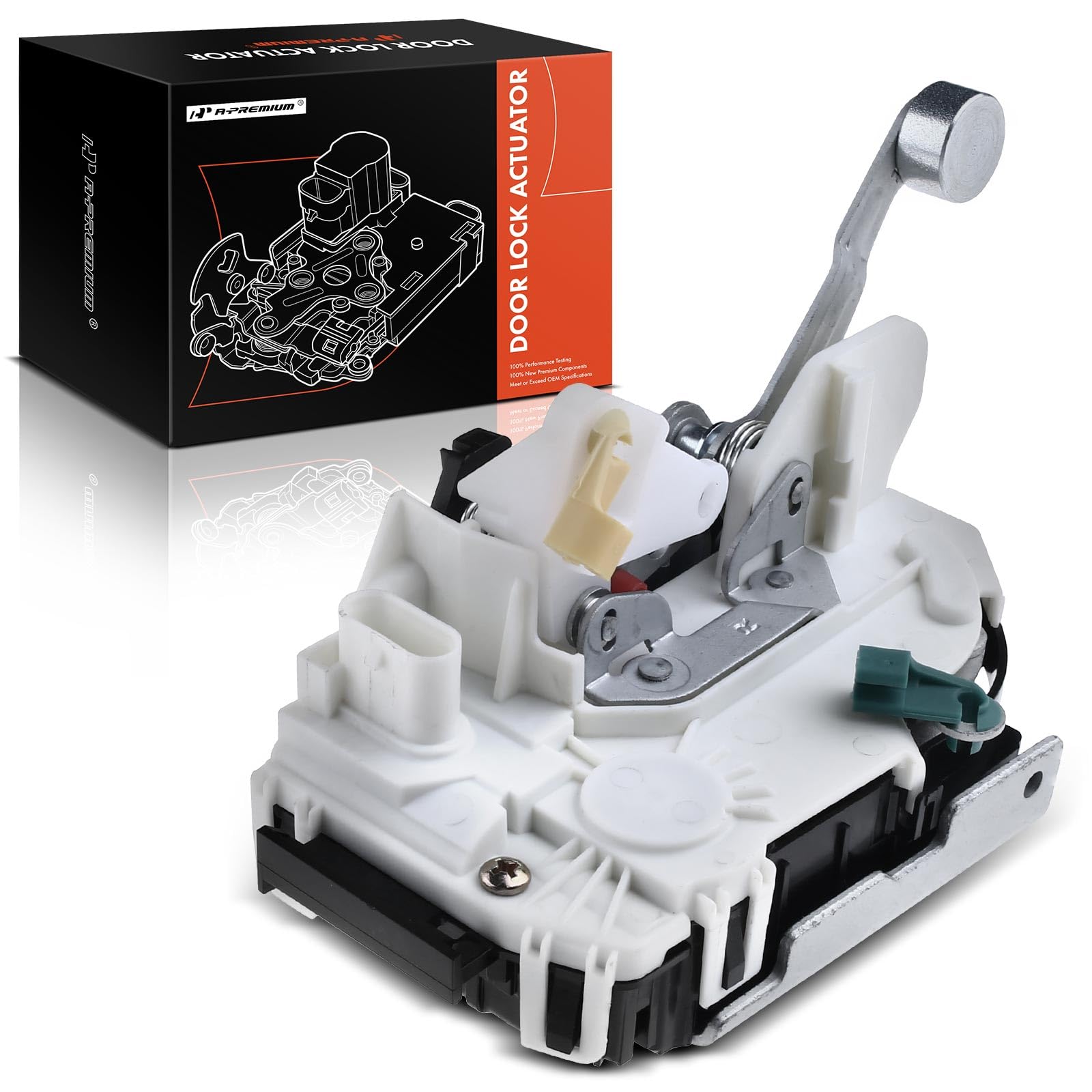 A-Premium Door Latch Lock Actuator Compatible with Dodge & Jeep Vehicles - Nitro 2007-2011, Liberty 2008-2012, Sport Utility - Front Right Passenger Side, Replace# 4589466AA, 4589466AB