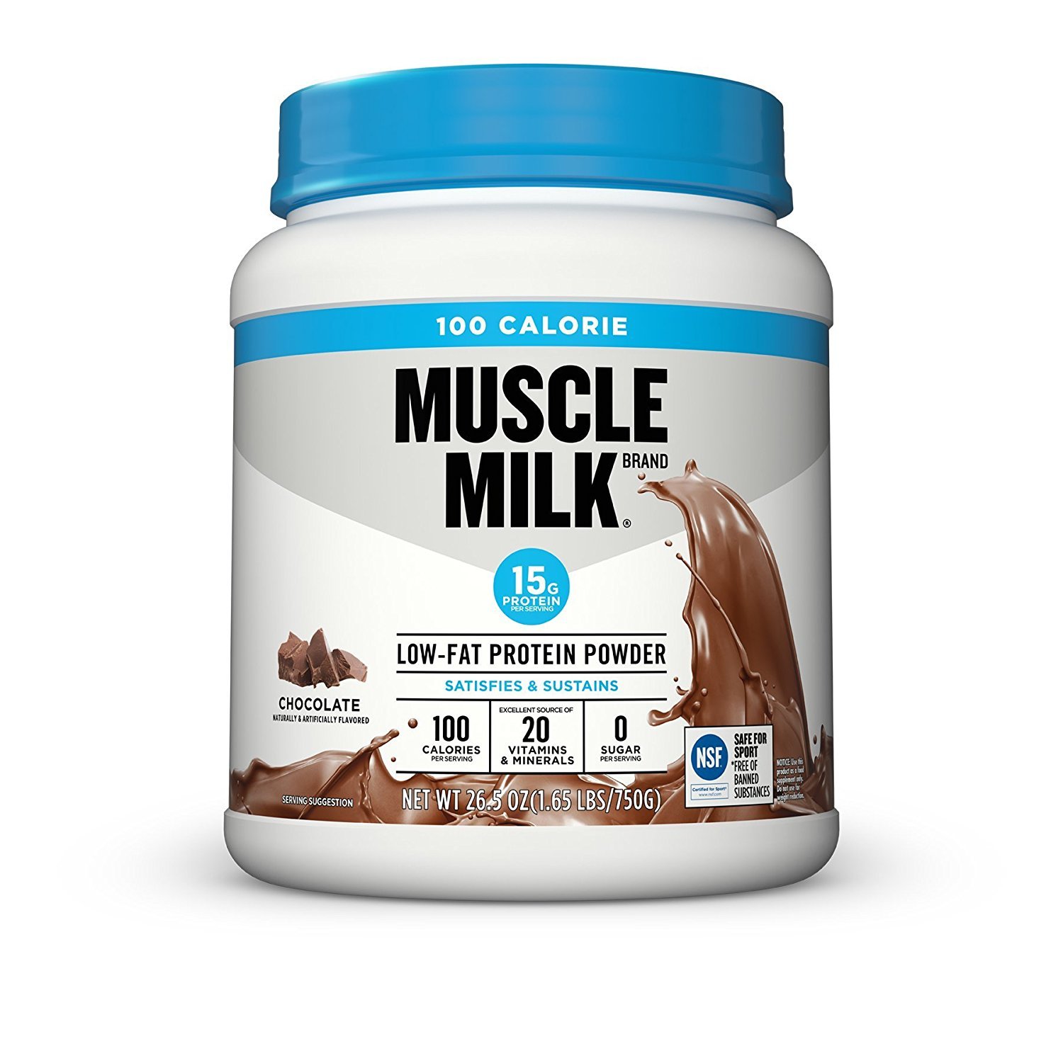 100 Calories Low-Fat Chocolate Flavour Protein Powder - 780ml