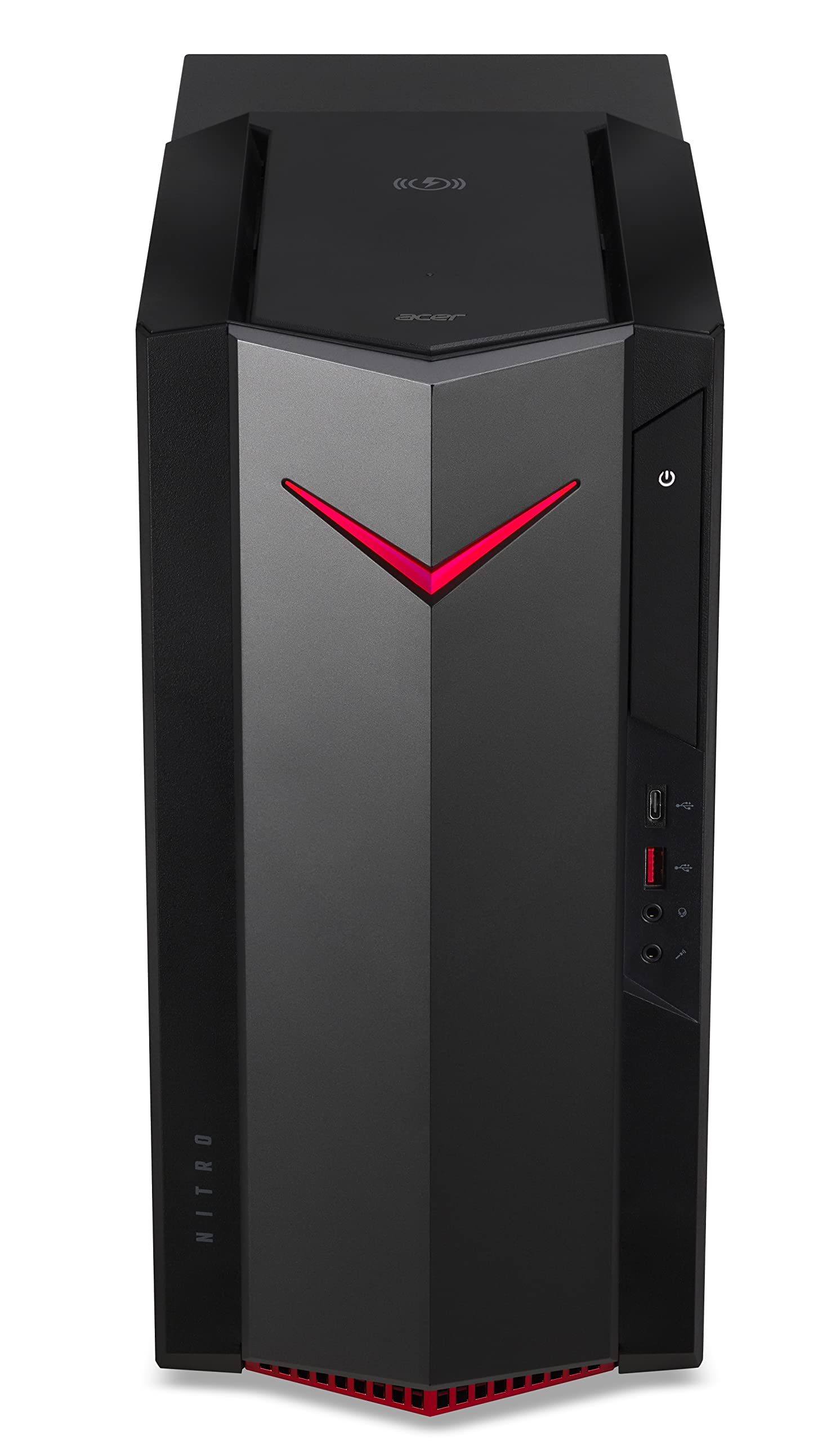 Acer Nitro 50 (N50-640) komputer dla graczy, Windows 11 Home, Intel Core i5-12400 (do 4,40 GHz Turbo-Boost), 16 GB DDR4 RAM, 512 GB GB M.2 SSD, NVIDIA GeForce RTX 3060 (12 GB GDDR6)
