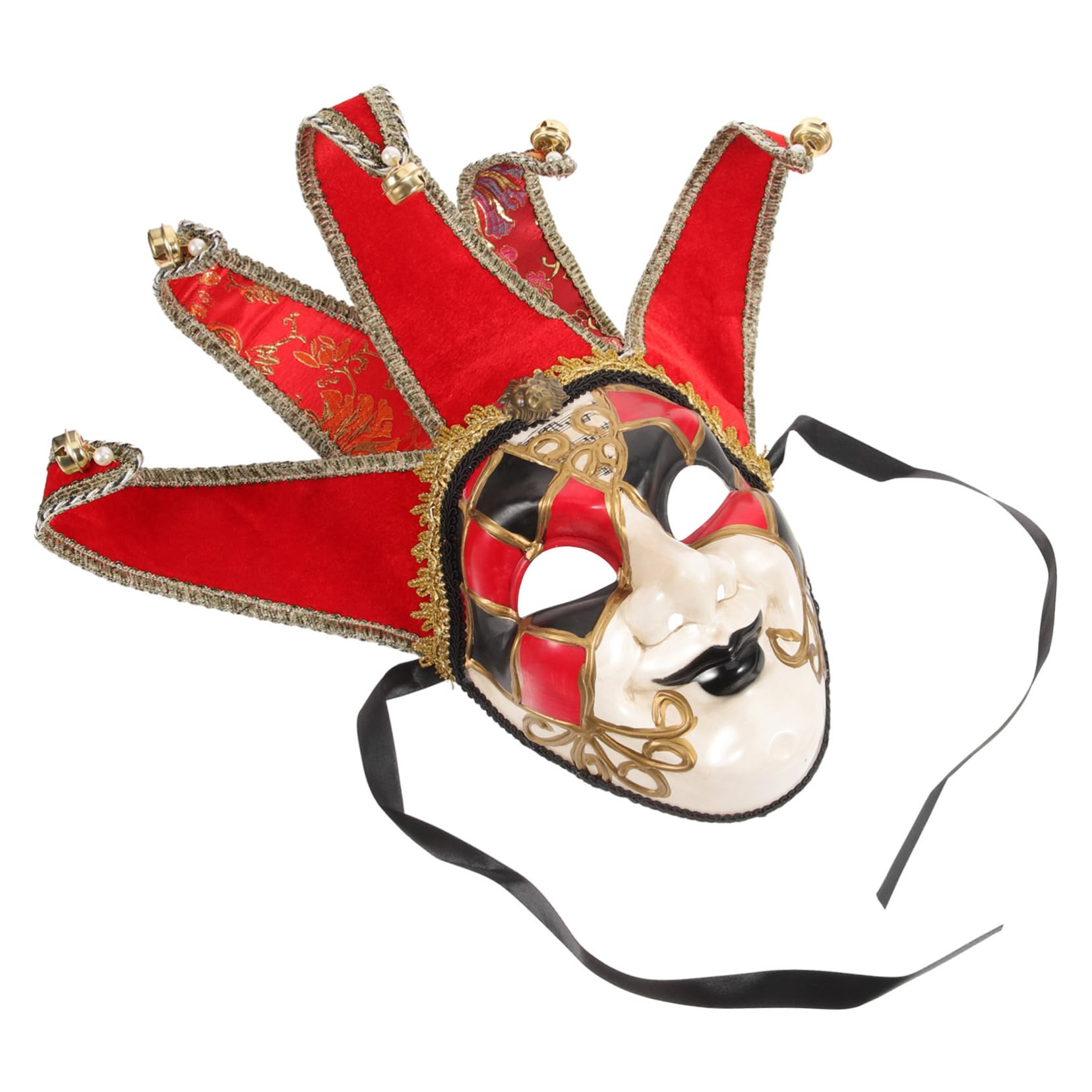 LIFKOME Maschera Veneziana in Plastica per Halloween Party Cosplay e Feste di Carnevale Leggera e Comoda da Indossare per Spettacoli e Ritratti Fotografici