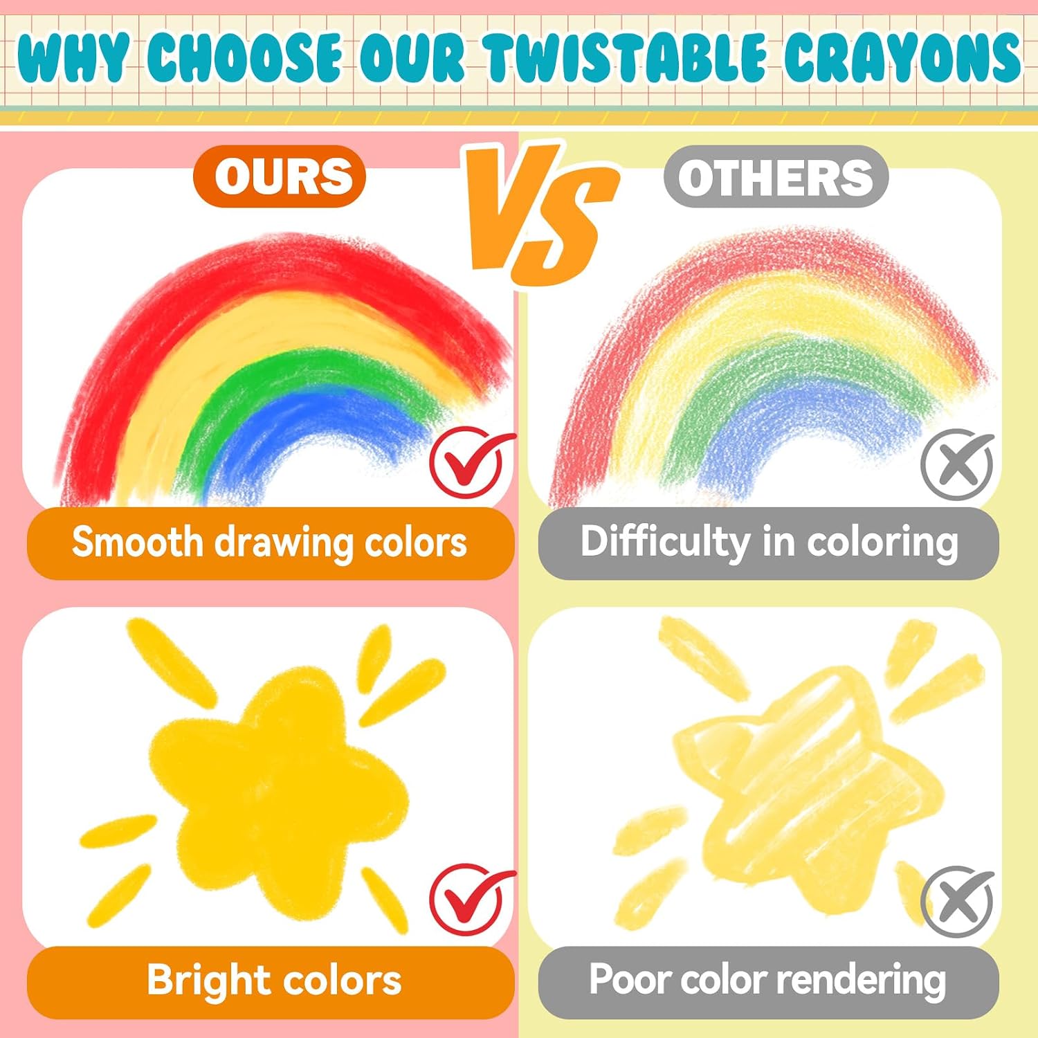 36 Color Silky Twistable Crayons Washable Easy Grip for Artist, Multicultural Pastel Gel Crayons, Art Supplies Coloring Gift