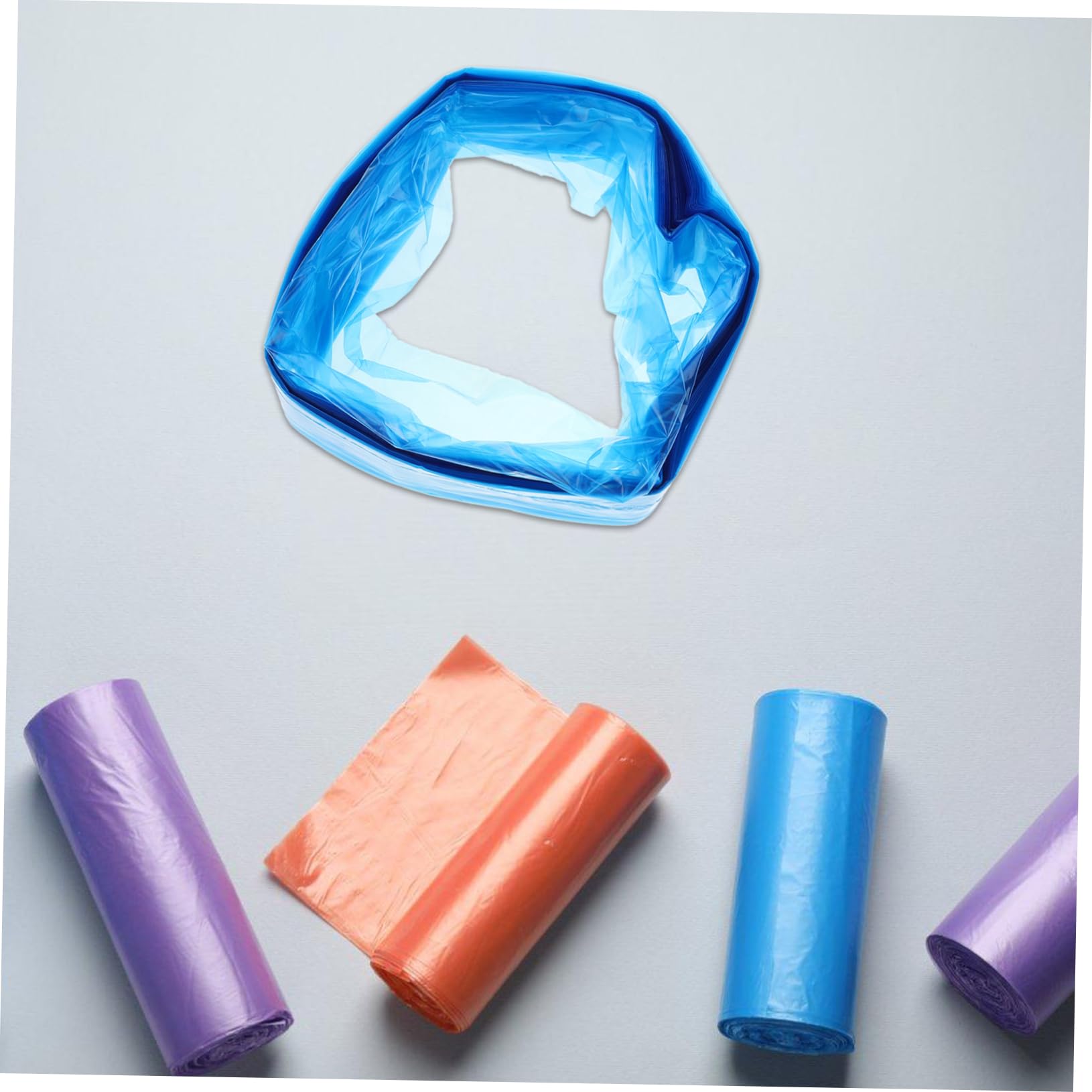 Luxshiny 6 Rolls Pe or Thickened Trash Containers Useful Garbage Bags Thickened Nappy Garbage Bags Blue Diaper Trash Bags