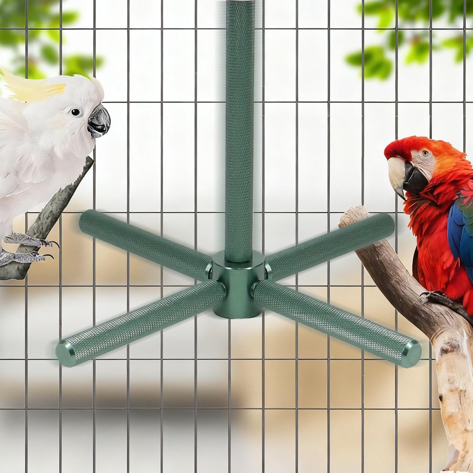 Giocattolo per uccelli per pappagalli, rotante, divertente e interattivo | Giocattolo interattivo per uccelli, a forma di pappagallo, per conure, canarini, canarini, interni, casa, piccolo