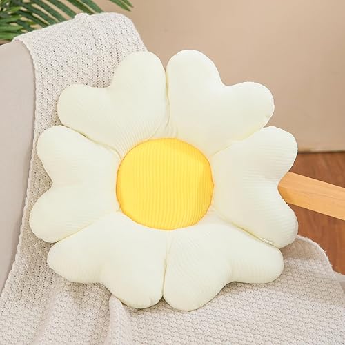 Menoeceus Almohada con forma de flor, bonita almohada decorativa de flores, cojín de suelo, almohada de corazón, cojín de asiento para dormitorio,
