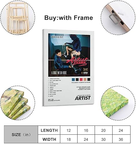 Miniatura 2 de DAXXIN A Boogie Wit Da Sudadera con capucha Artista 23 Póster de lienzo decorativo para pared, sala de estar, dormitorio, decoración de regalo,