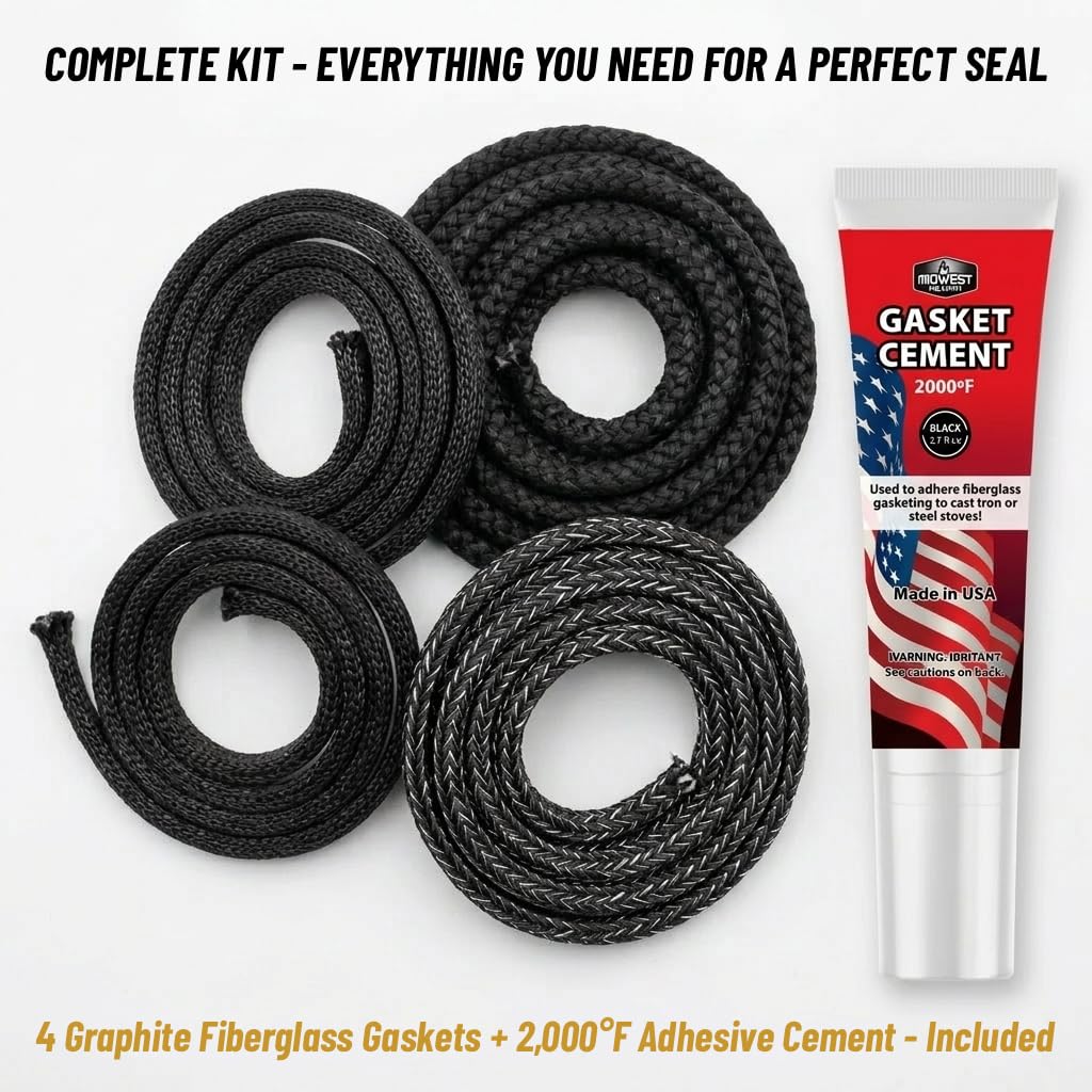 Amazon.co.jp: Midwest Hearth ガスケット キット 3419 バーモント鋳物