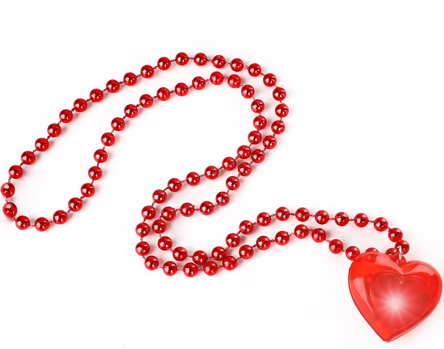 Valentines Day Necklace Decor, 1PCS Light up Valentines