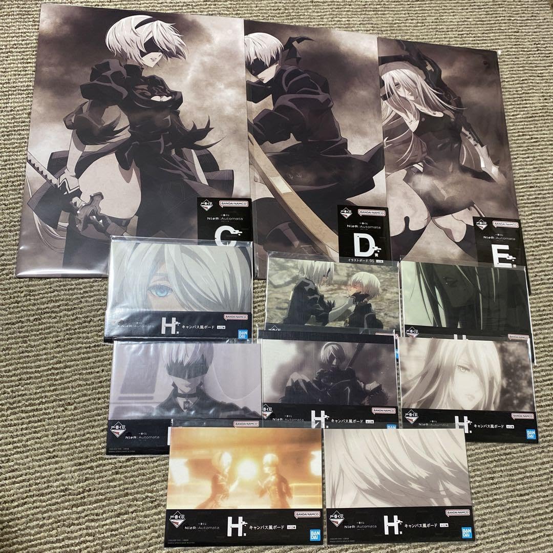 Automata フィギュア　イラストボード Amazon.co.jp: 一番くじ ニーアオートマタ イラストボード全種