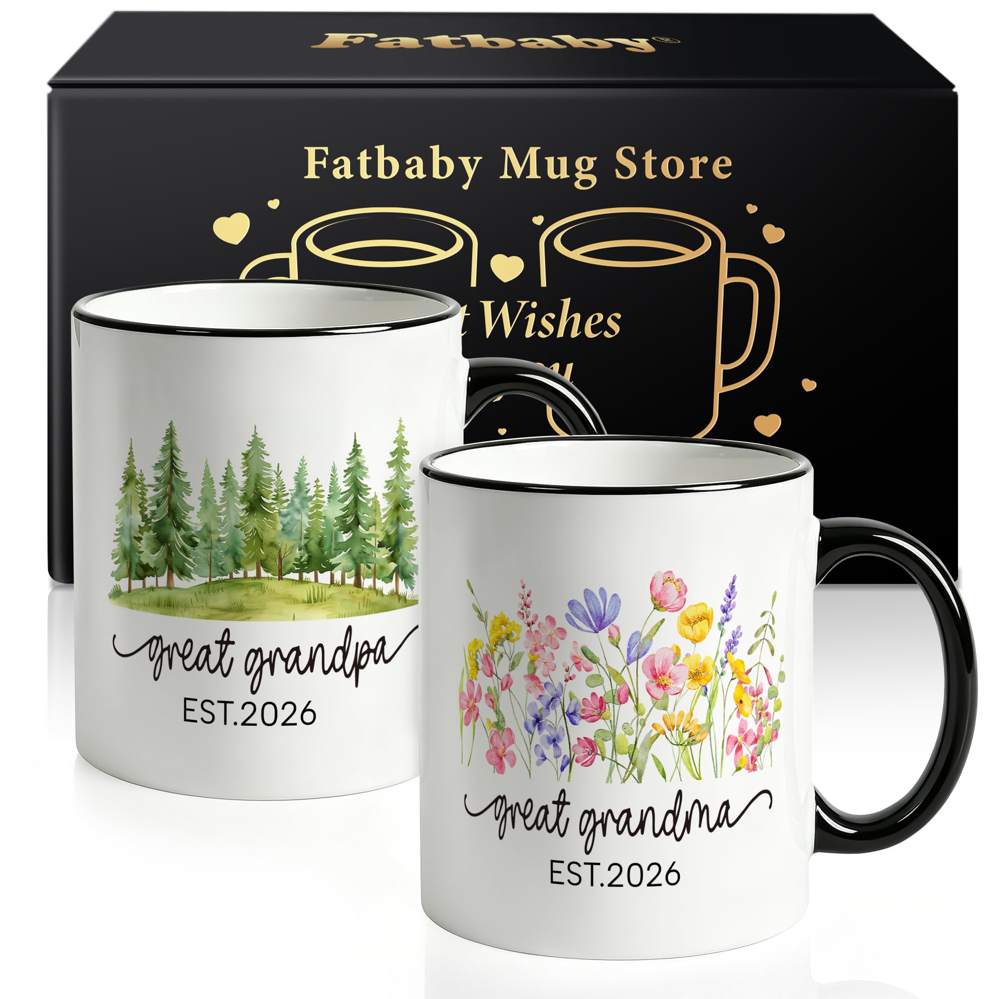 Mug annonce grossesse Great Grandparents : le cadeau parfait pour futurs aïeux