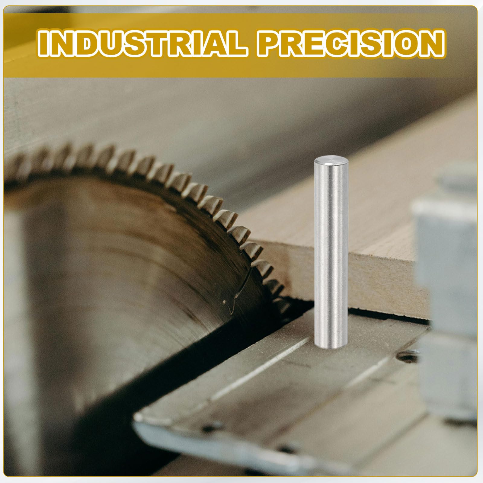 PATIKIL Perno Cilindrico In Acciaio Inox 10mm x 60mm, 4 Pezzi Pioli Scaffalatura In Acciaio Inossidabile 304 Supporto Asta Elementi Di Fissaggio Metallici Per Scaffalature, Argento
