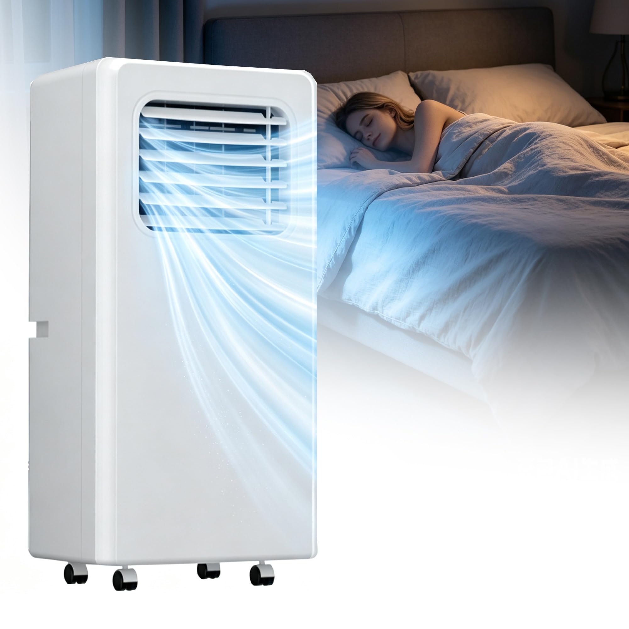 XDLYWUZIQ Portable Air Conditioner, Freestanding Air Conditioner 12000btu