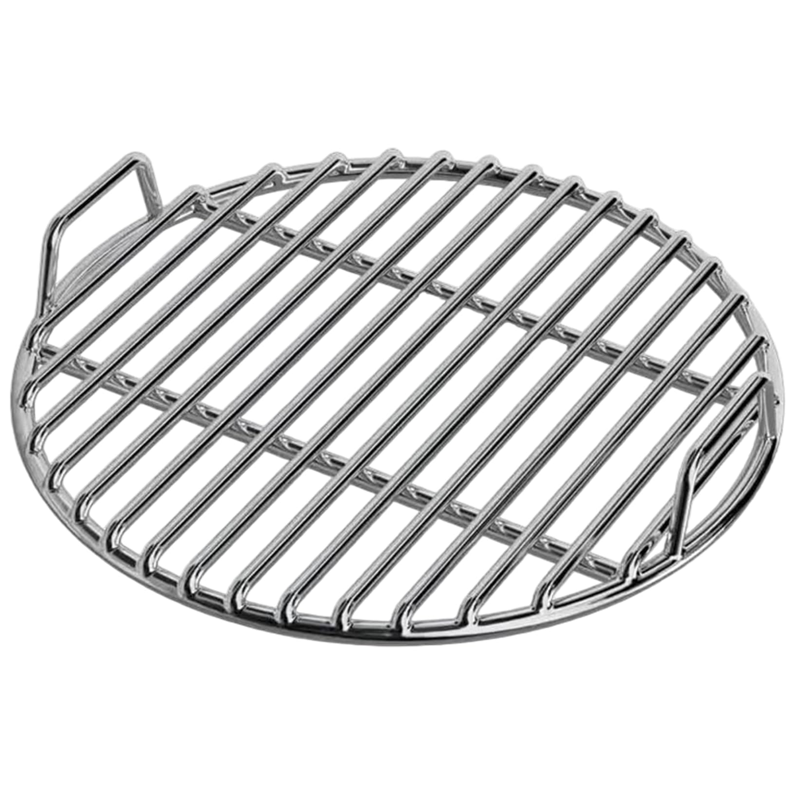 Tsawntd Stainless Steel Grill Grate, Extra Thick Round Cooking Grill Grates Replacement with Handle for Charcoal Smoker Campfire Picnic Outdoor Cooking, 16 Inch Round Grate Grates Replacement