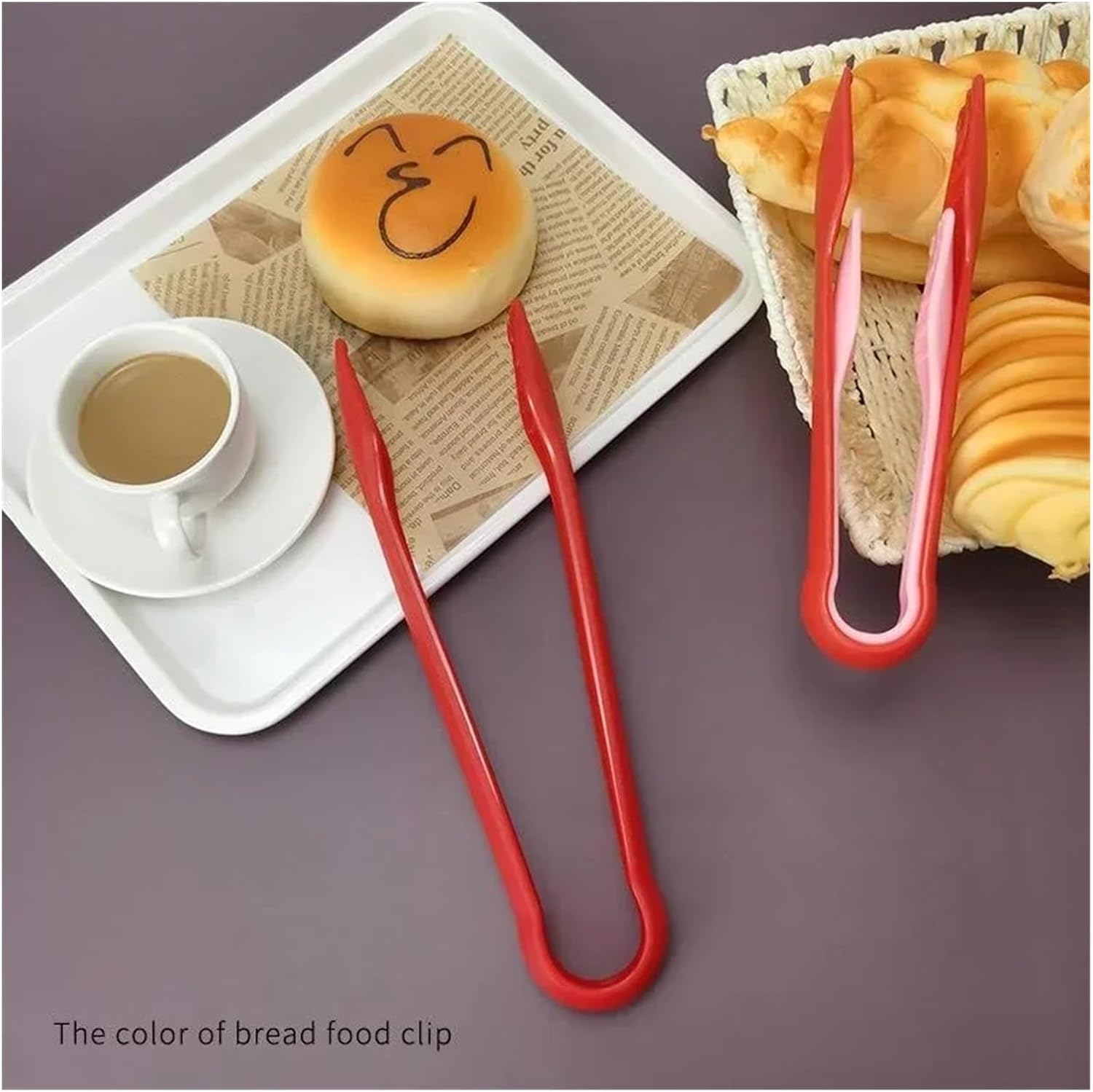 BBQ Tongs, BBQ 3Pcs/Set Serving Tongs Non Sticky Clamps Kitchen Baking Cooking Tool for Ice Bread Meat Accessories
