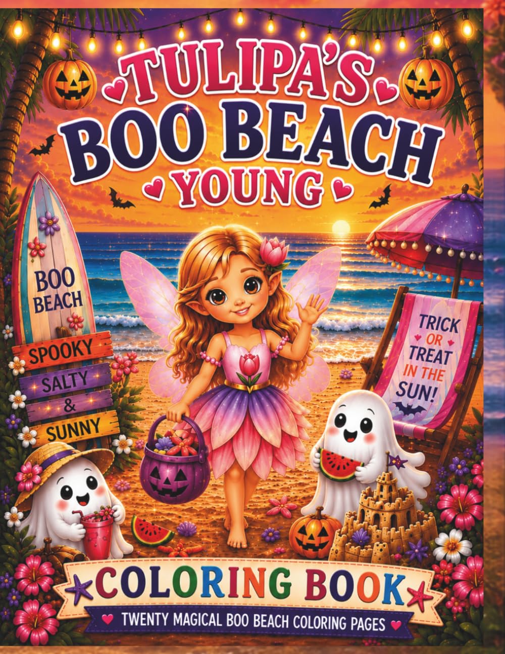 Tulipa Boo Beach Young Coloring Book; A Cute Fairy non Spooky Halloween Summer Beach Adventure (The Tulipa Fairy Princess Adventure Series)