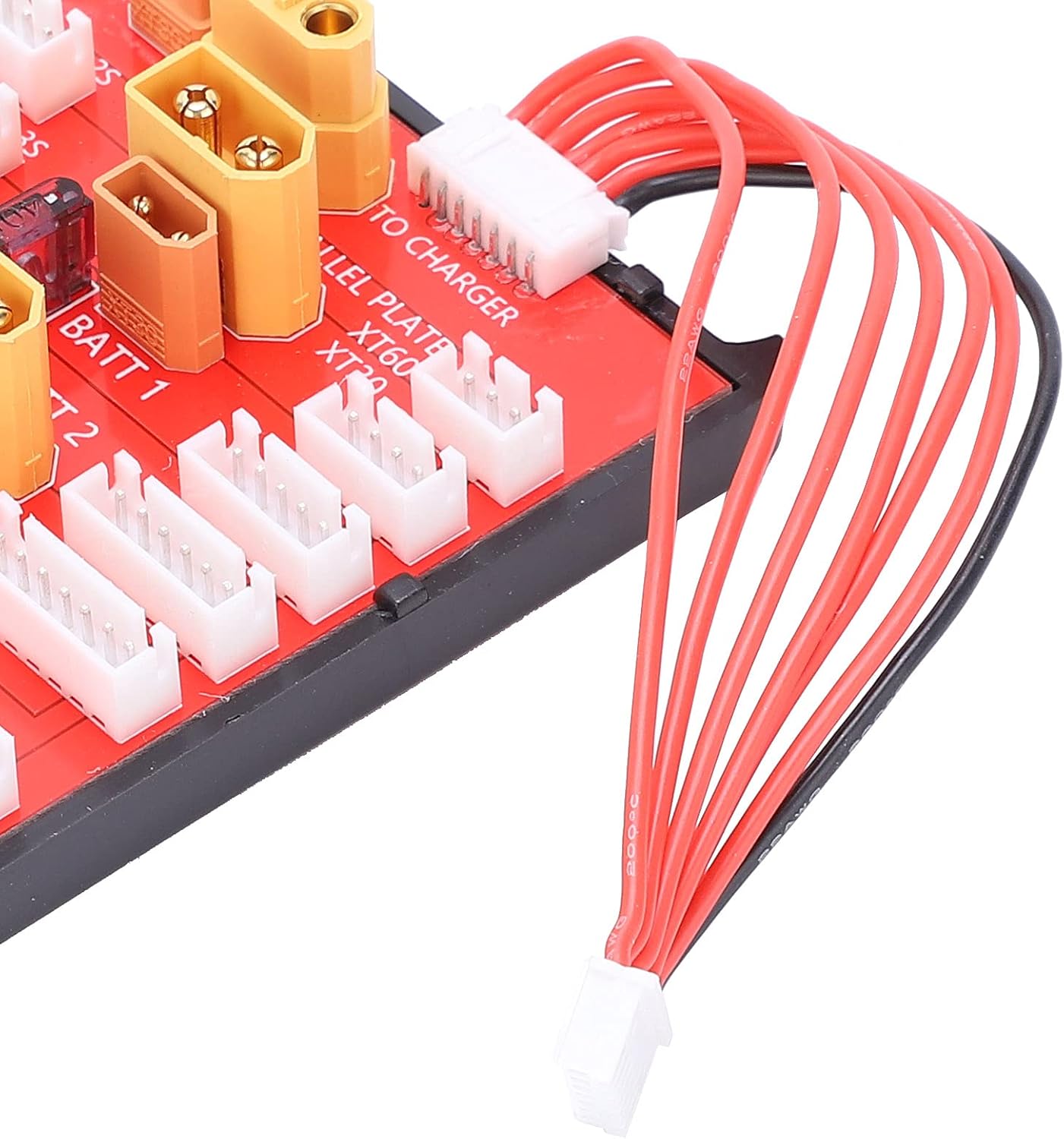 RC Parallel Charging Board, 2 in 1 Design for Simultaneous Charging, Lipo Battery Charger Supports 2S-6S, for RC Cars Drones Airplanes and Hobbyists