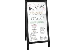 Espresso Wooden Dry Erase A-Frame Sign - Coffee Bar Essentials