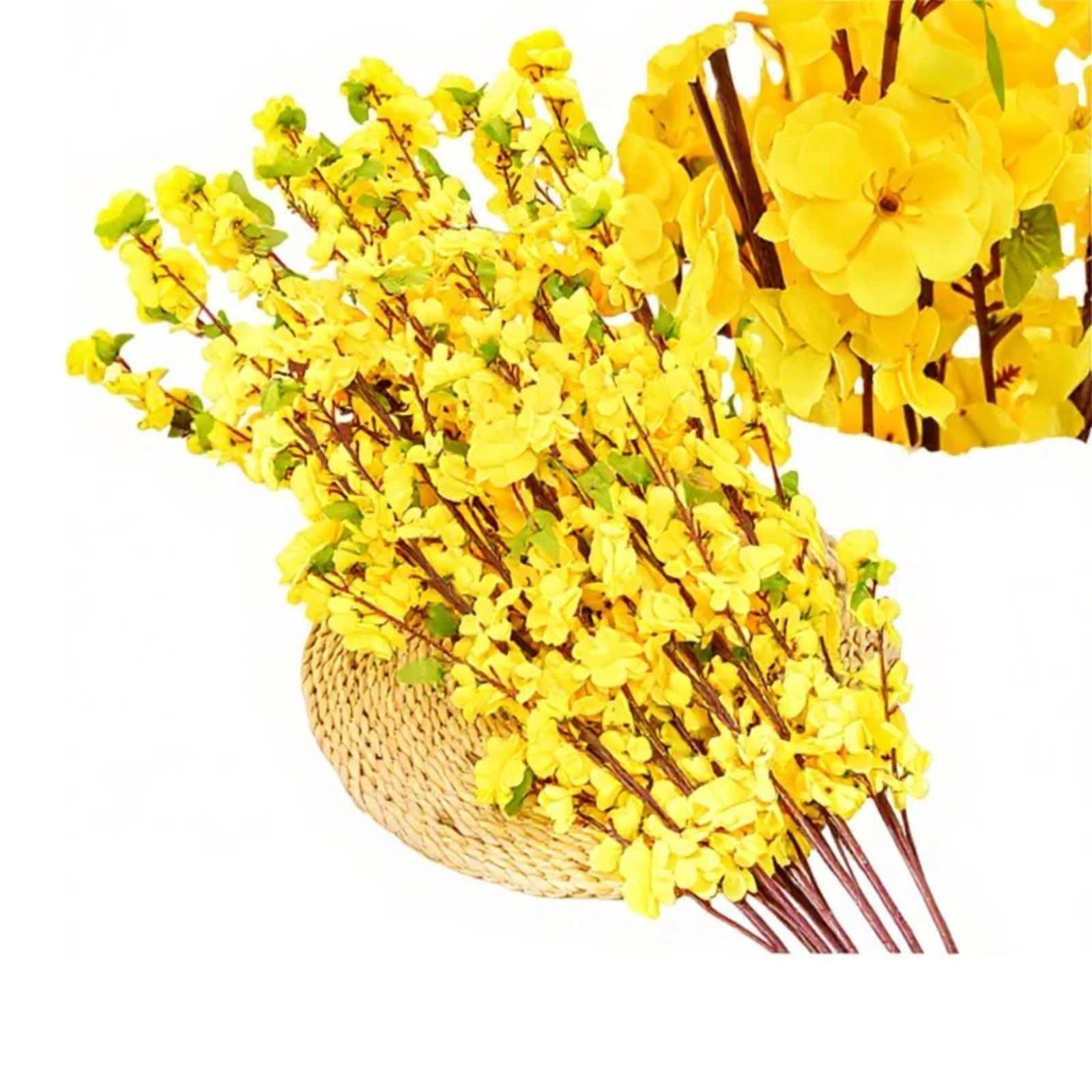 FCHXXDAD Simulated Peach Blossom Plum Blossom Branch Plastic Single Flower Wedding Decoration
