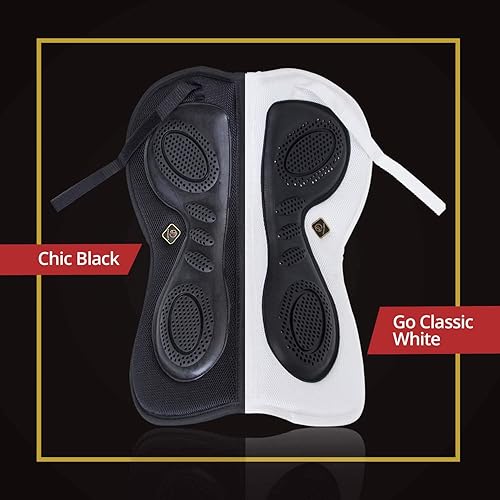 Miniatura 9 de Kavallerie Media almohadilla de malla de aire 3D, protección contra impactos y acolchado de gel terapéutico para un máximo apoyo, mejor para doma,