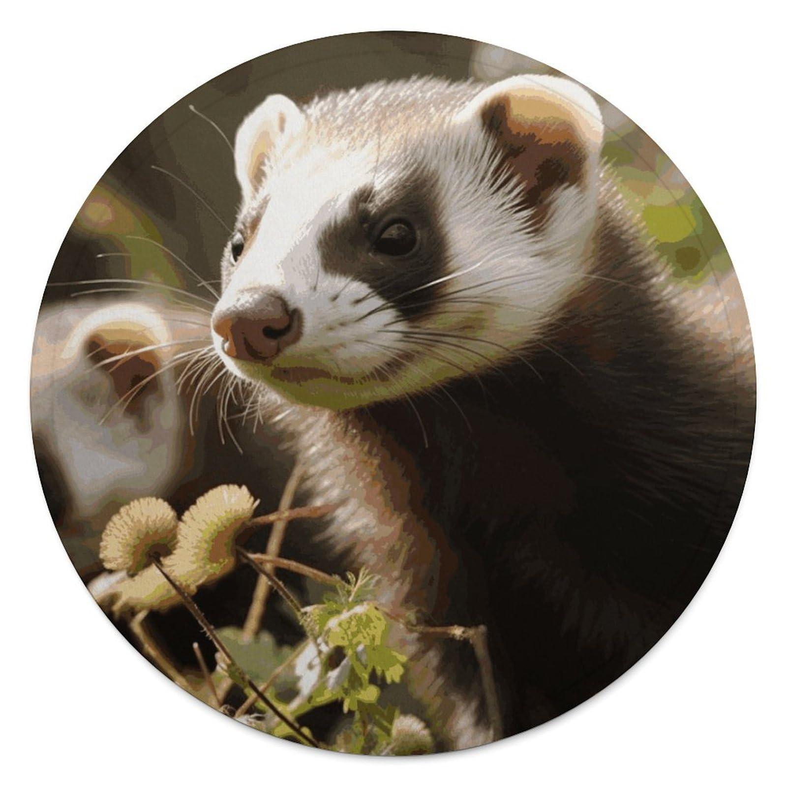 Couverture flanelle grand lit contre le froid avec motif furet mignon