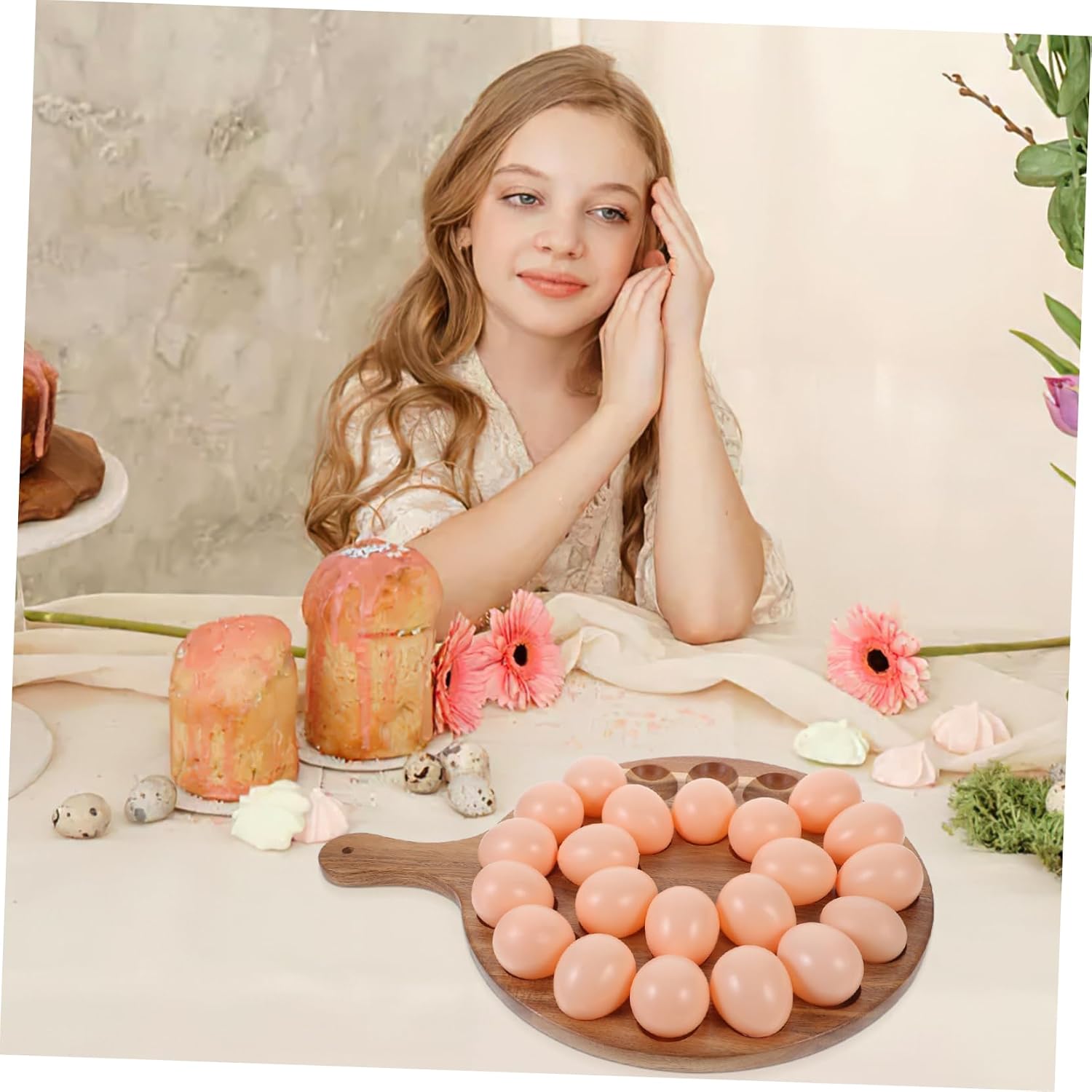 1pc Deviled Tray Handle Dispenser for Parties and Serving for Celebrations and Gatherings