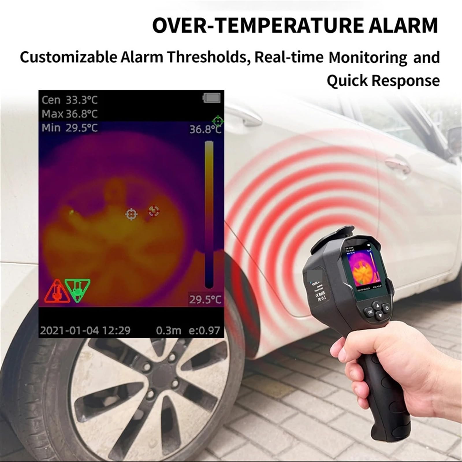 Ręczna kamera termowizyjna, kamera termowizyjna o rozdzielczości 240x240 IR. Kamera termowizyjna na podczerwień Szybka anomalia(I96 PRO)