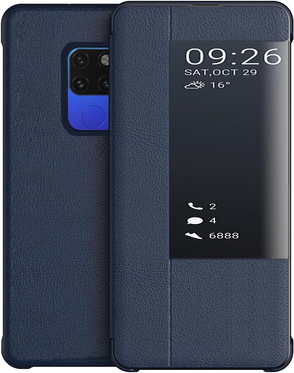 KANSI kompatibel mit Huawei Mate 20 Pro Hülle, Smart View Flip Hülle
