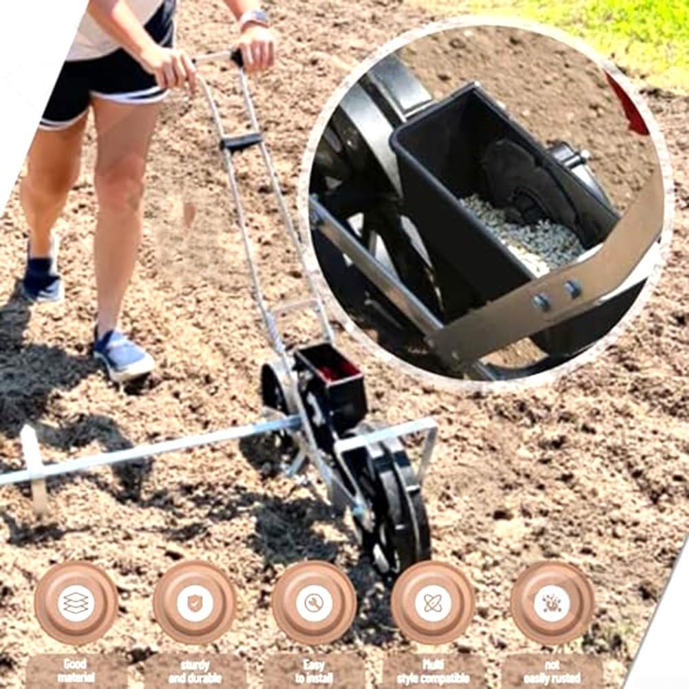 Juego de 12 bandejas de siembra de jardín para Earth ways 1001-B, para herramientas de espaciado de precisión para zanahorias, frijoles, pepinos, insertos de plantación de plástico negro