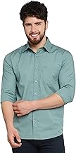Allen Cooper Solid Shirts for Men – 100% Cotton Comfort Fit Casual and Formal Shirt – Breathable, Soft, Classic Style (Multiple Colors)