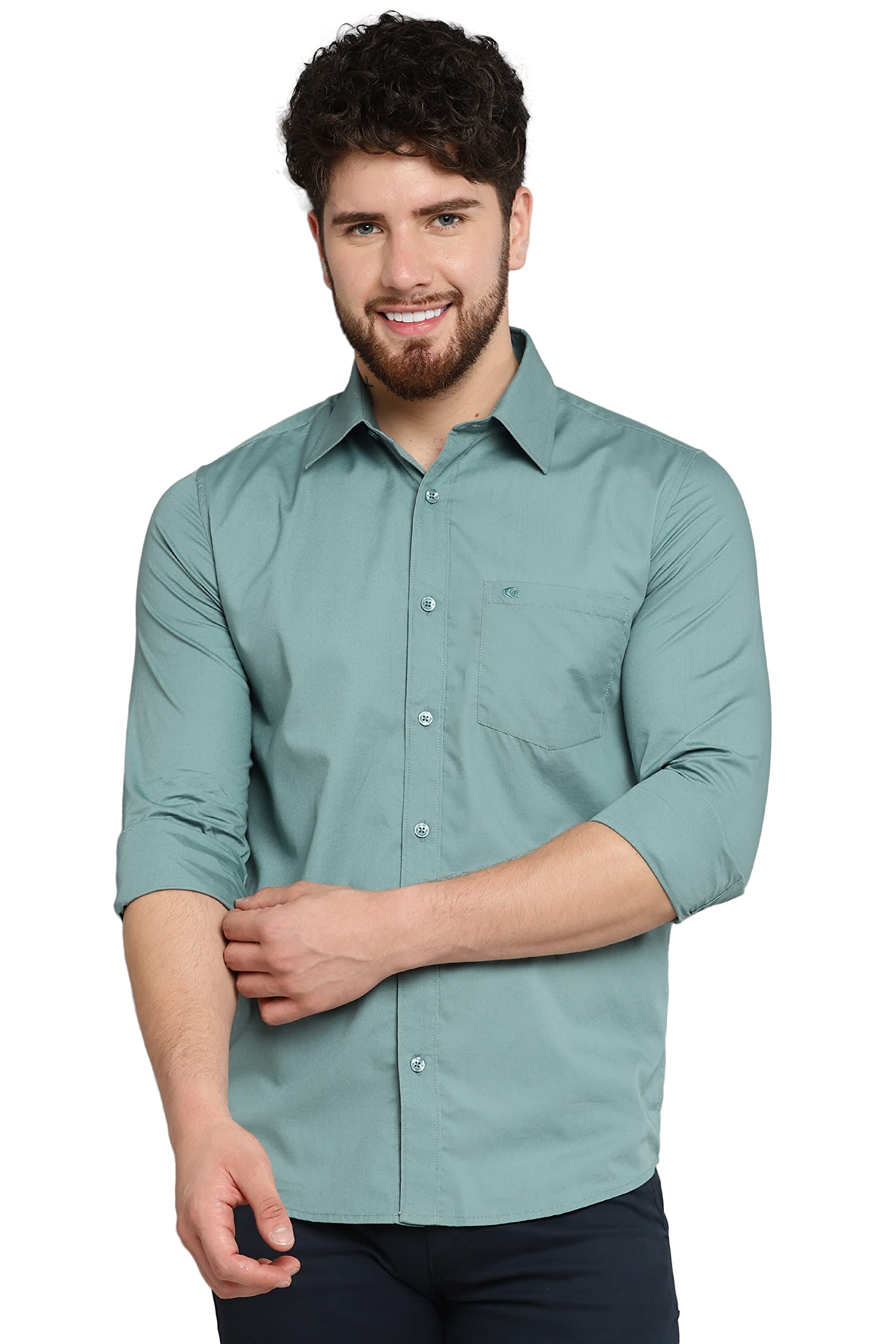 allen cooper Solid Shirts for Men – 100% Cotton Comfort Fit Casual and Formal Shirt – Breathable, Soft, Classic Style (Multiple Colors)-picture-26