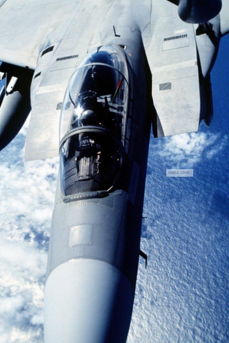 Photo A close up view of a US Air Force F-15 Eagle as it connects to the refueling boom of a KC-135 Stratotanker. The Eagle was part of a joint strike package of US Navy F/A-18 Hornets and US Air Force F-16 Fighting Falcons for the exercise. Joint Task Force 95-3 involved each branch of the armed services and all major units of the US Atlantic Command. The aircraft is from the 69th Fighter Squadron, Moody Air Force Base, Ga.(Exact date unknown), 09/01/1995