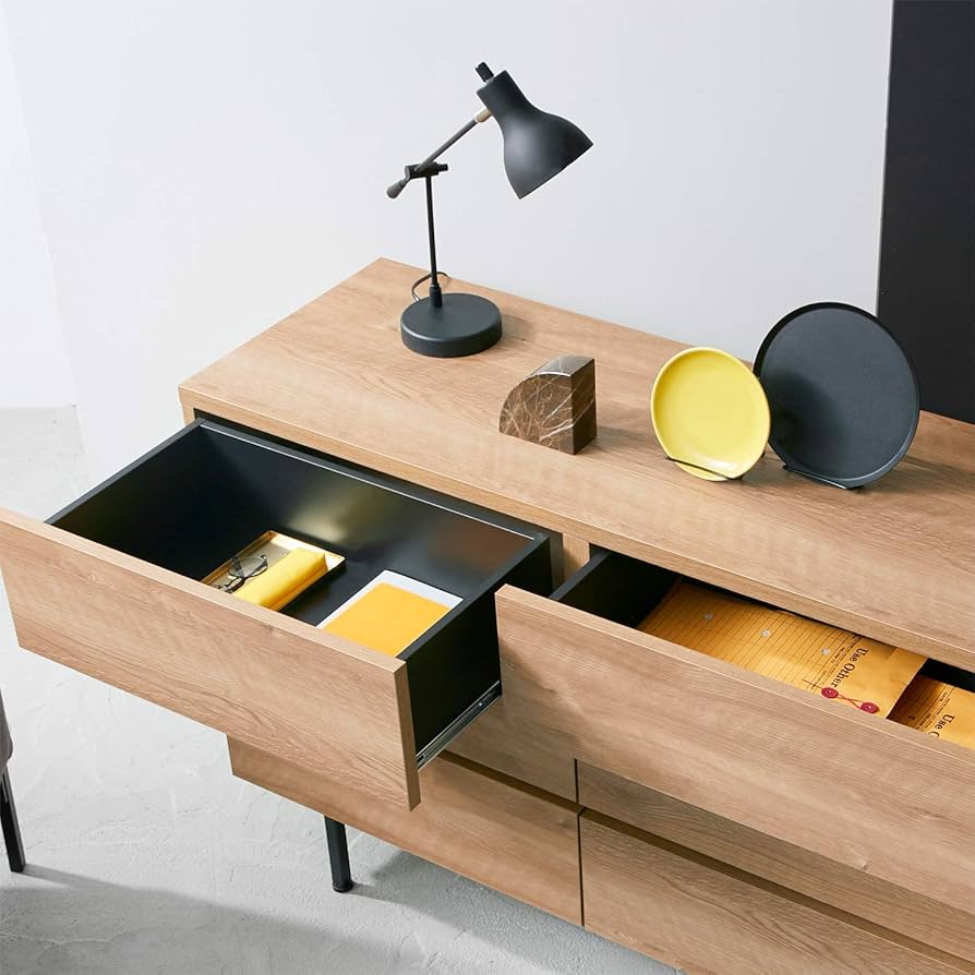 Amazon.co.jp: LOWYA ロウヤ ローチェスト 収納棚 スチール脚 日本製