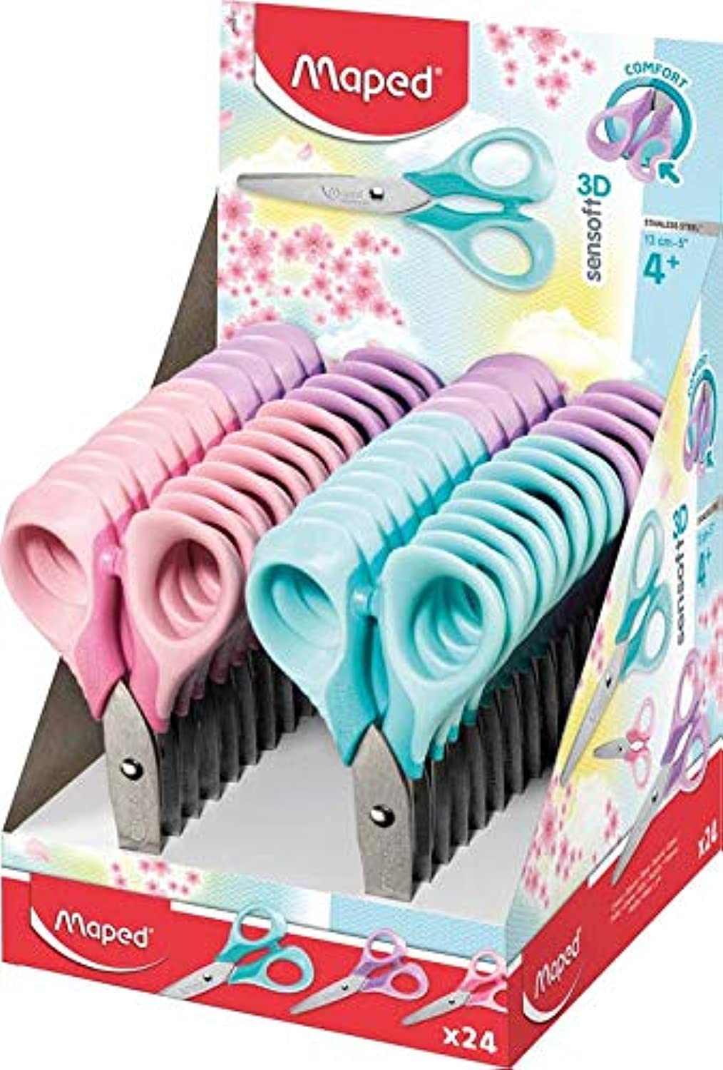 SENSOFT Pastellfarben, 13 cm, 24 Stück MAPED