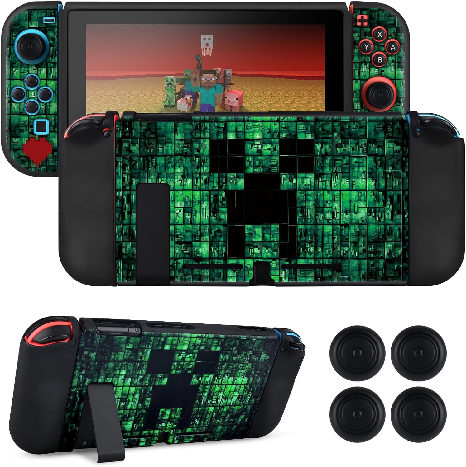 Amazon.com: DLseego My World MC Protective Case for Switch New Model ...