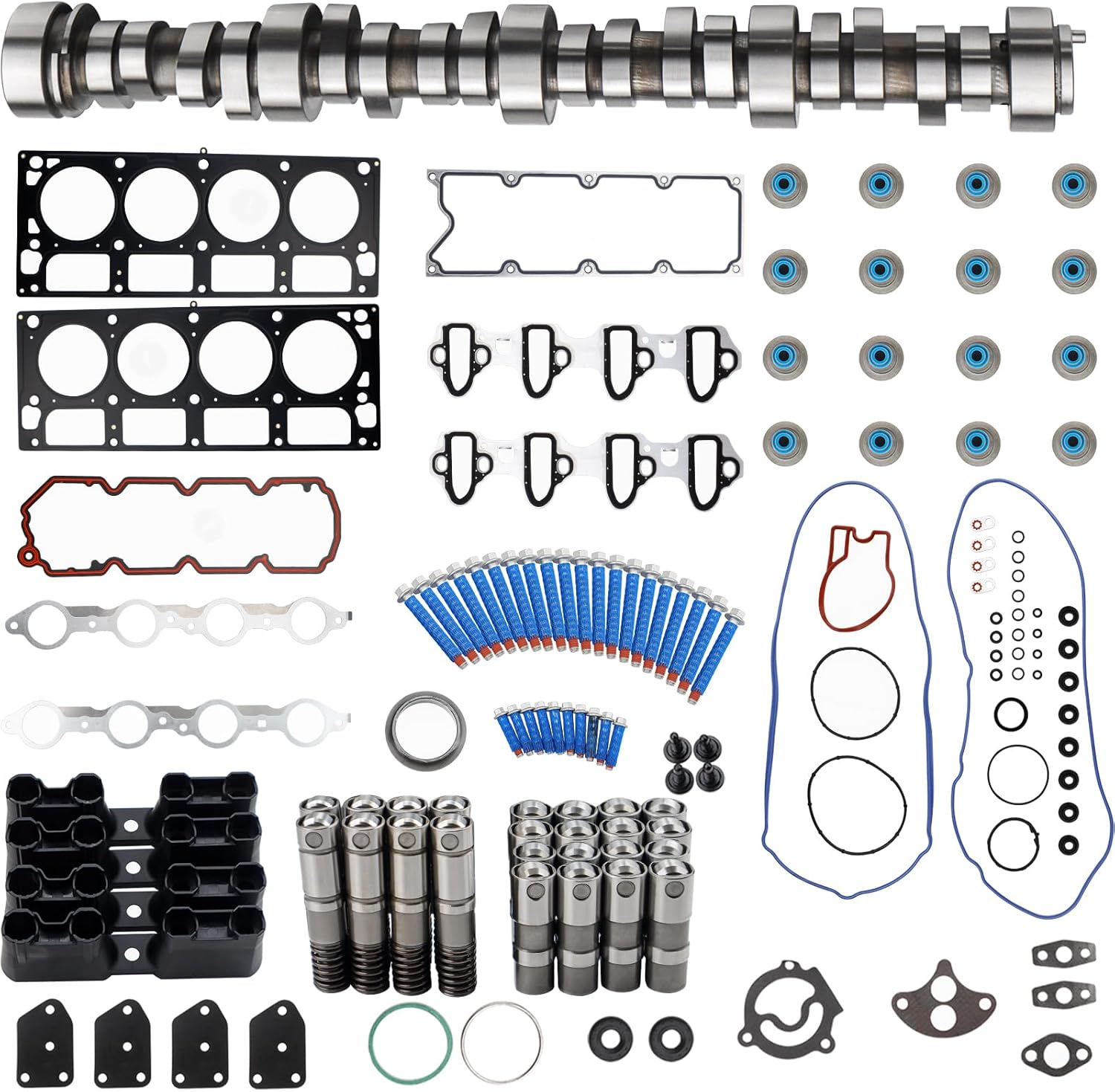 AFM DOD Disable Kit w/Head Gaskets kit Camshaft Lifters for 2007-2013 Chevy Silverado Tahoe Suburban Avalanche,GMC Sierra Yukon Envoy 5.3L Gen IV Truck/SUV Engines