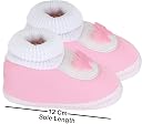 Neska Moda Baby Girls Booties For 6 To 12 Months (White,Pink) gallery image